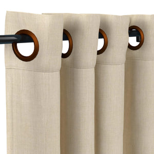 Sunbrella® Canvas Flax Curtain