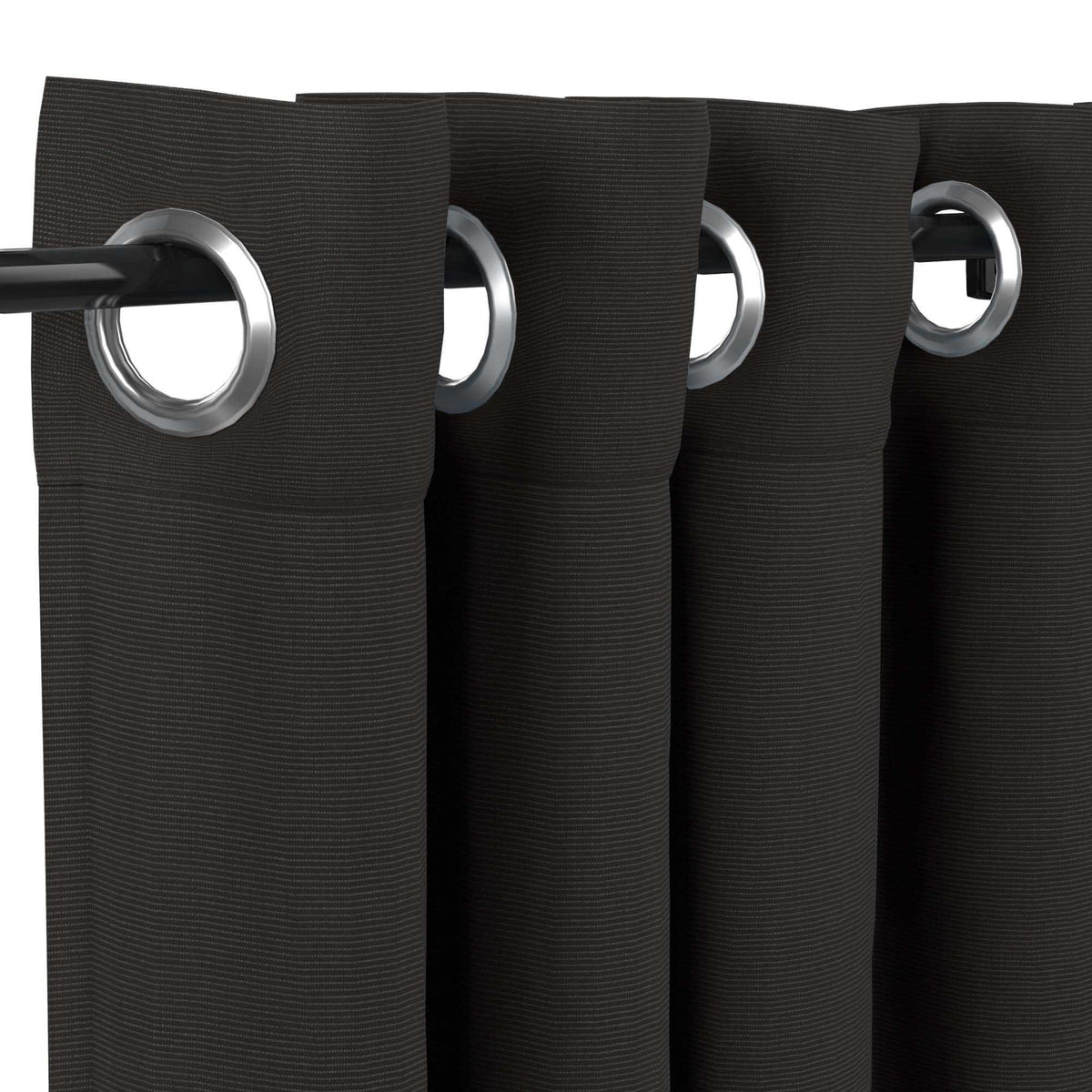 Sunbrella® Canvas Coal Curtain