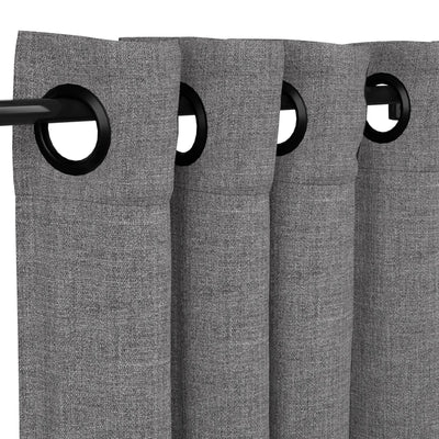 Sunbrella Cast Slate Curtain - alternate view