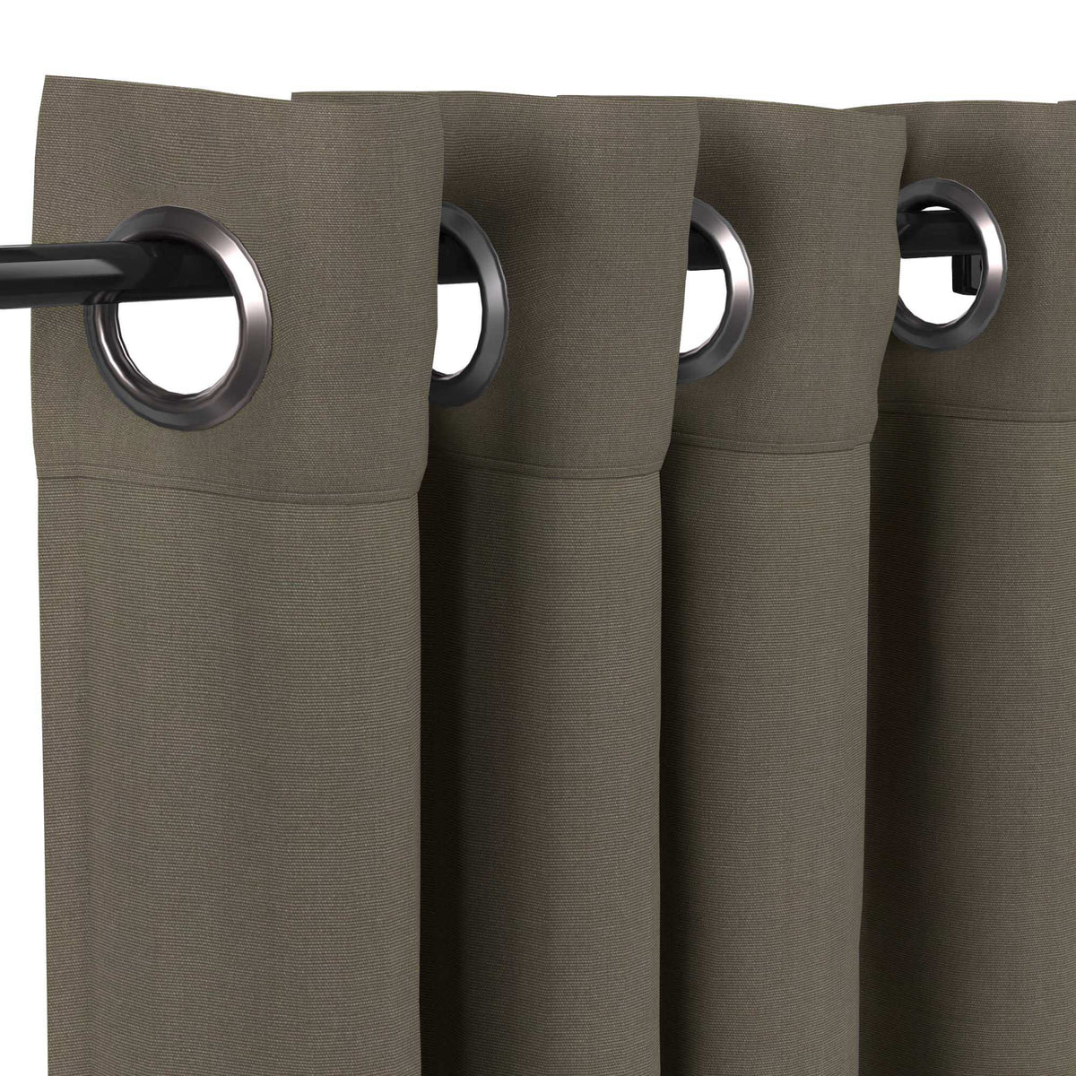 Sunbrella® Canvas Taupe Curtain