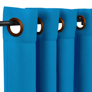 Sunbrella® Canvas Pacific Blue Curtain