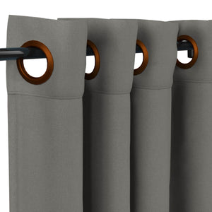 Sunbrella® Canvas Charcoal Curtain