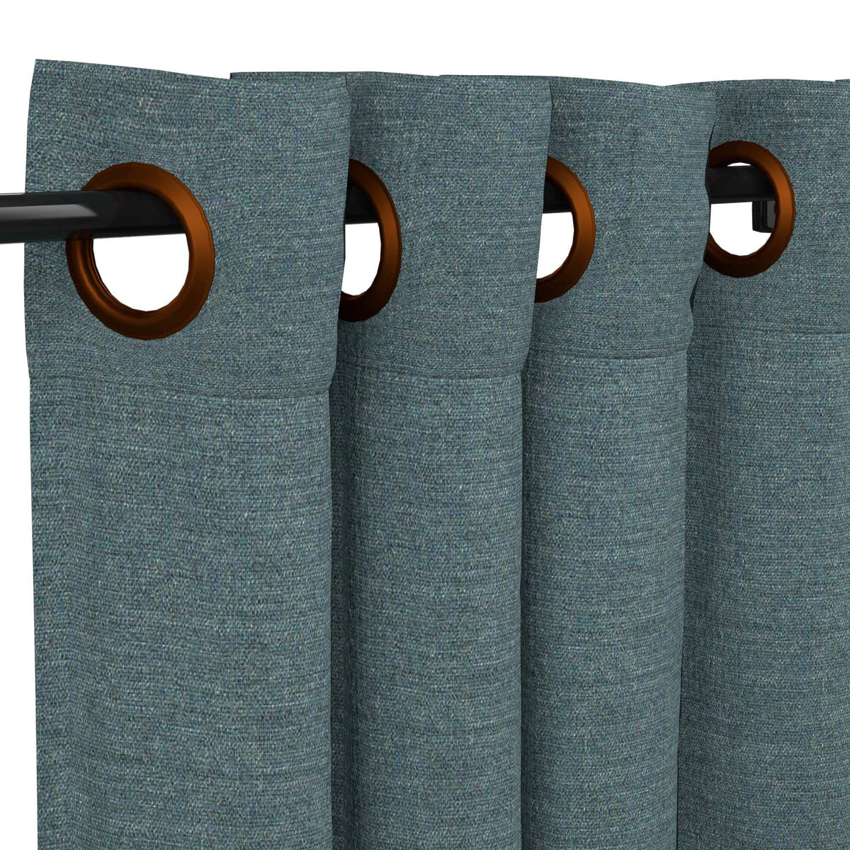 Sunbrella Cast Lagoon Curtain - Image 12 | ZIPCushions - view 12