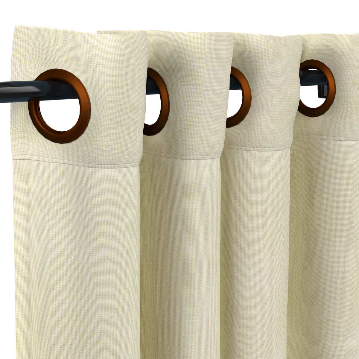 Sunbrella Canvas Birds Eye Curtain - Image 12 | ZIPCushions - view 11