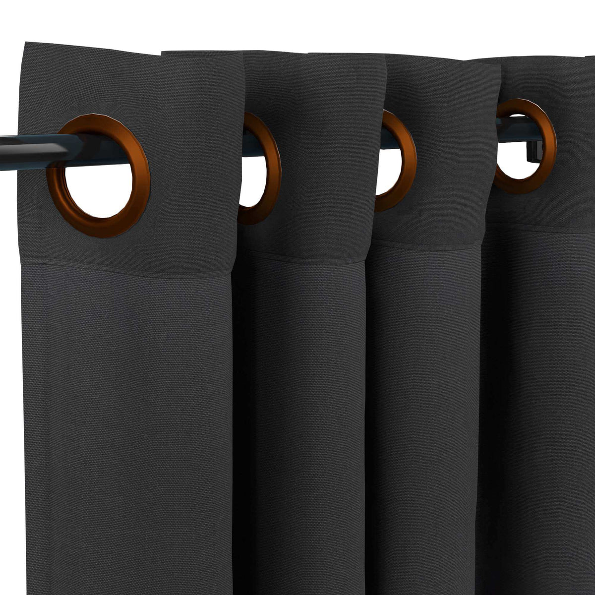 Sunbrella® Canvas Black Curtain
