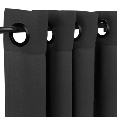 Sunbrella Canvas Black Curtain