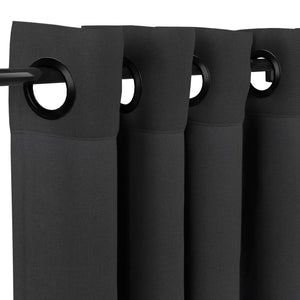 Sunbrella® Canvas Black Curtain