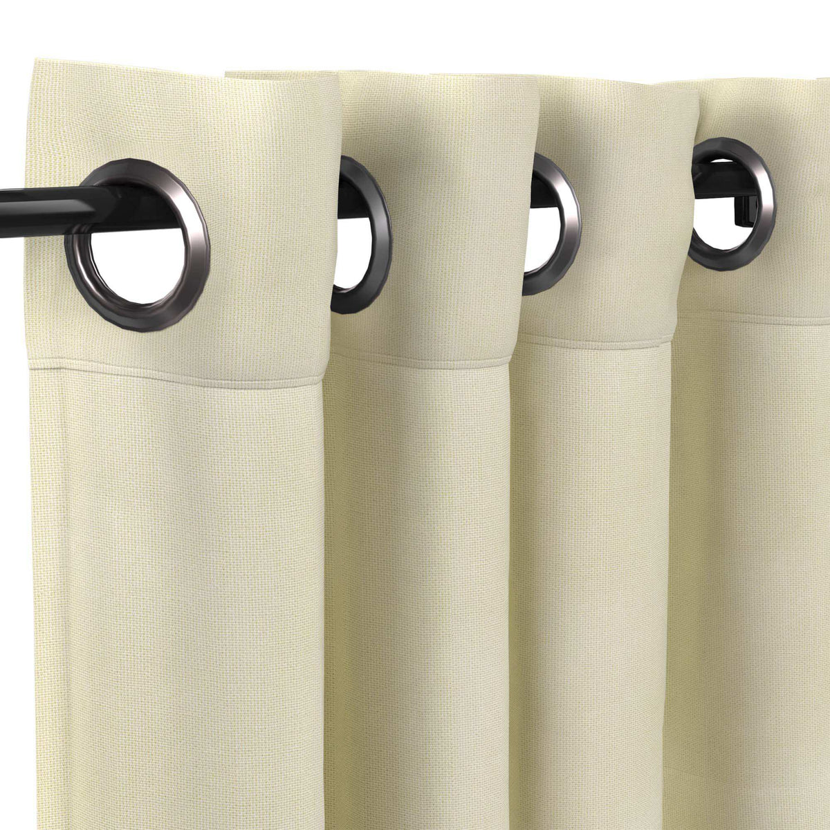 Sunbrella Canvas Birds Eye Curtain - Image 14 | ZIPCushions - view 14