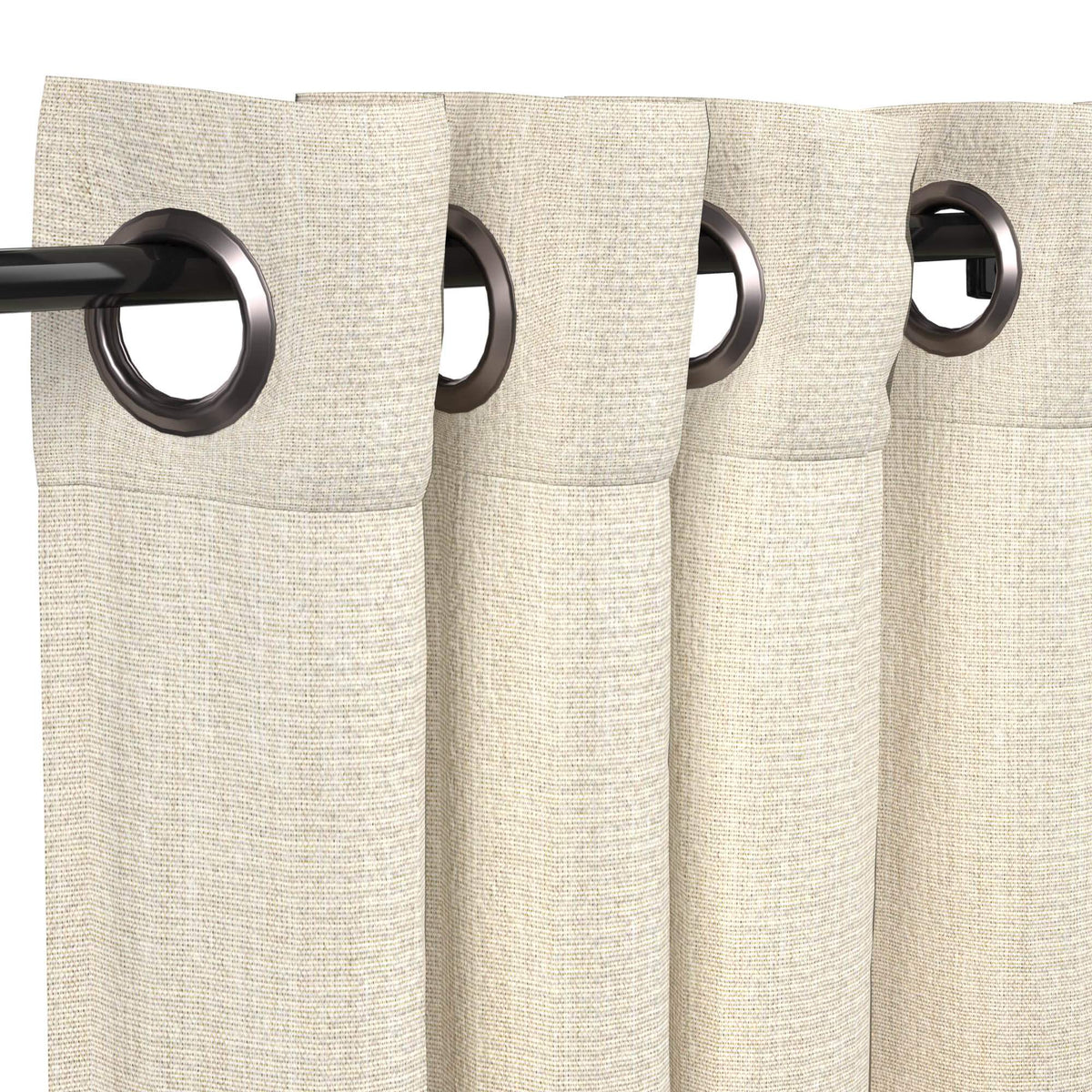 Sunbrella Cast Pumice Curtain - Image 13 | ZIPCushions - view 13