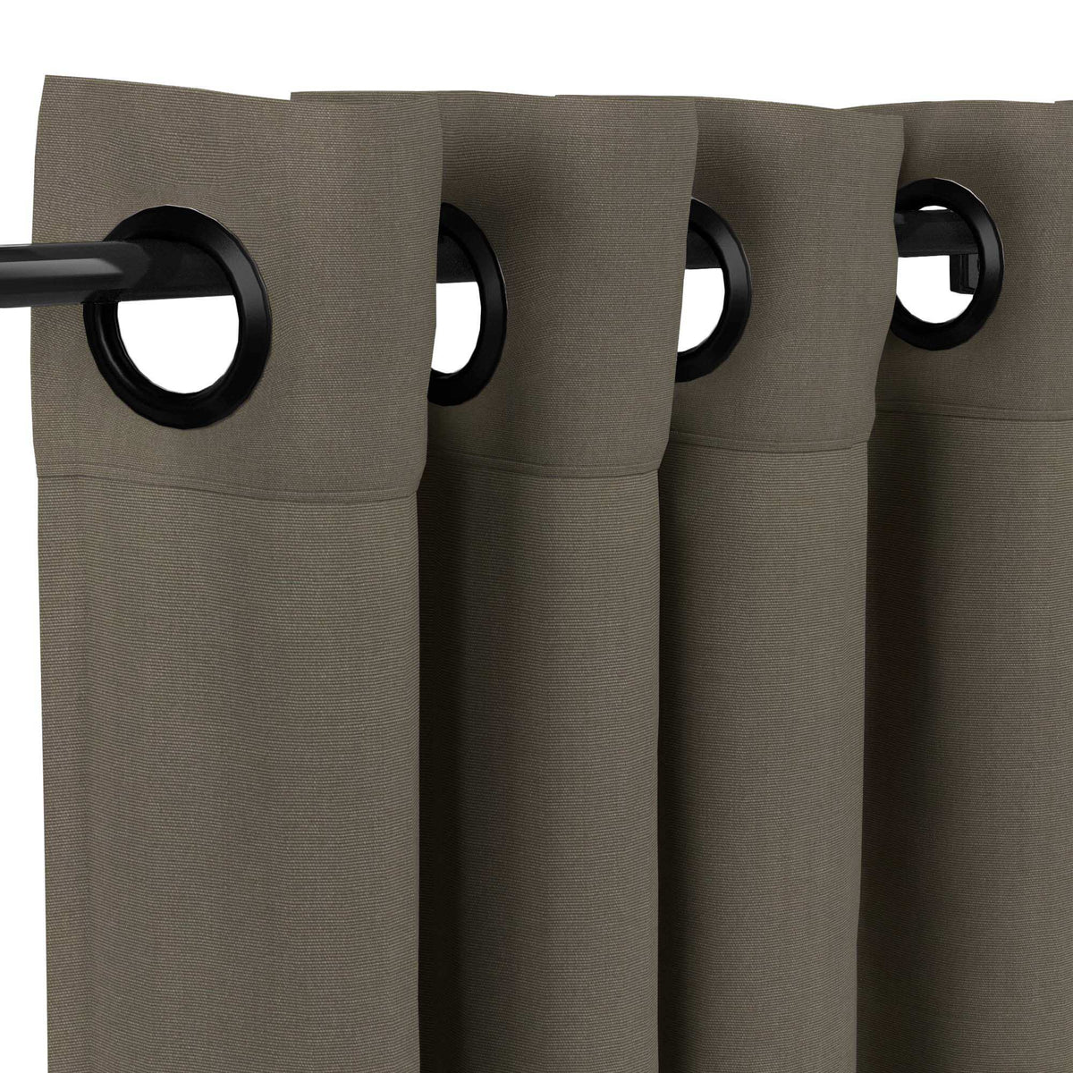 Sunbrella® Canvas Taupe Curtain