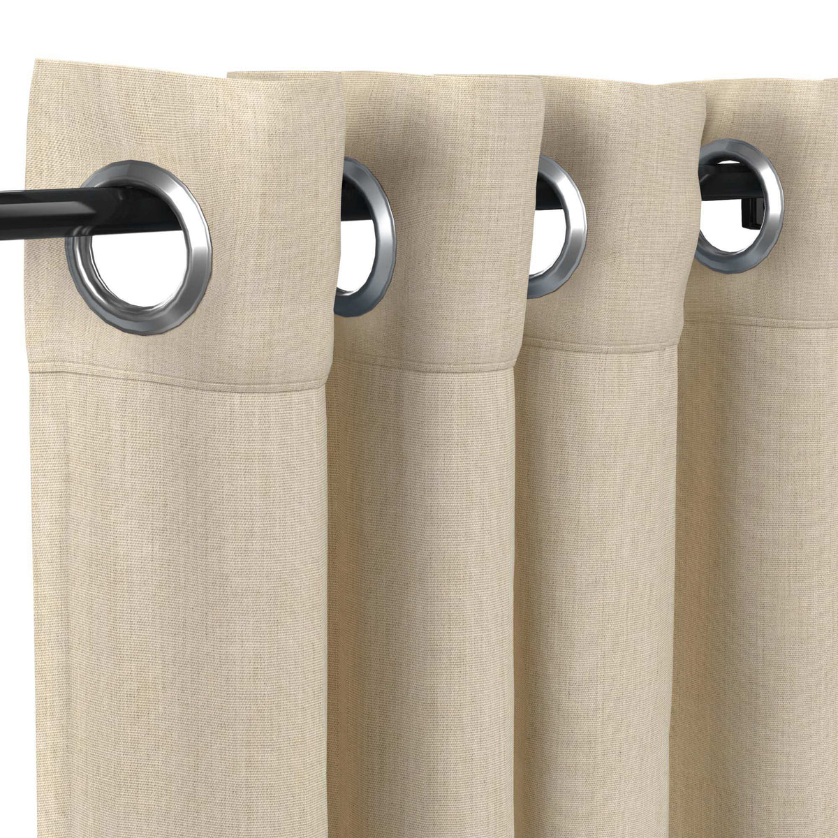 Sunbrella Canvas Flax Curtain