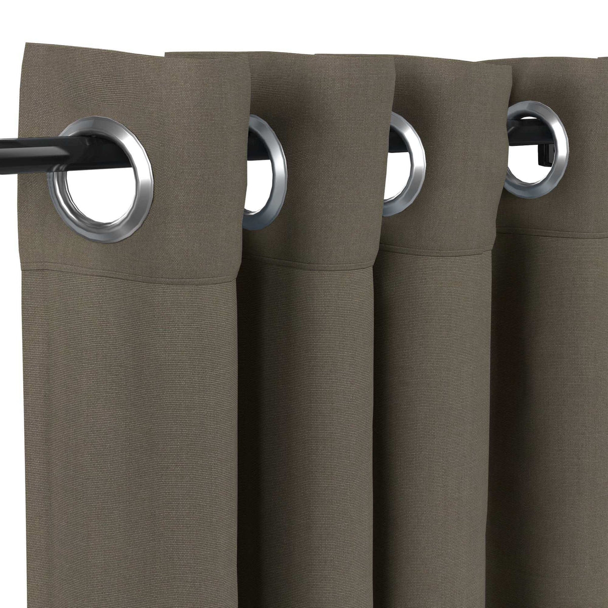 Sunbrella® Canvas Taupe Curtain