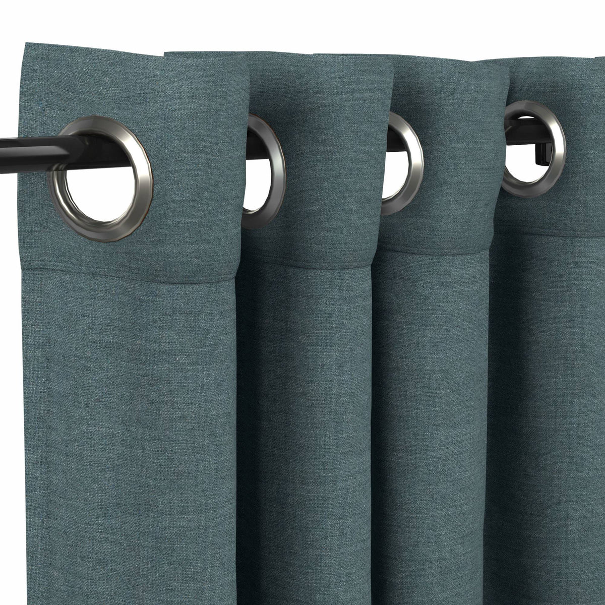 Sunbrella Cast Lagoon Curtain - Image 14 | ZIPCushions - view 14