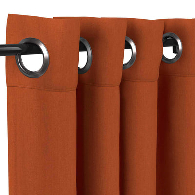 Sunbrella Canvas Rust Curtain