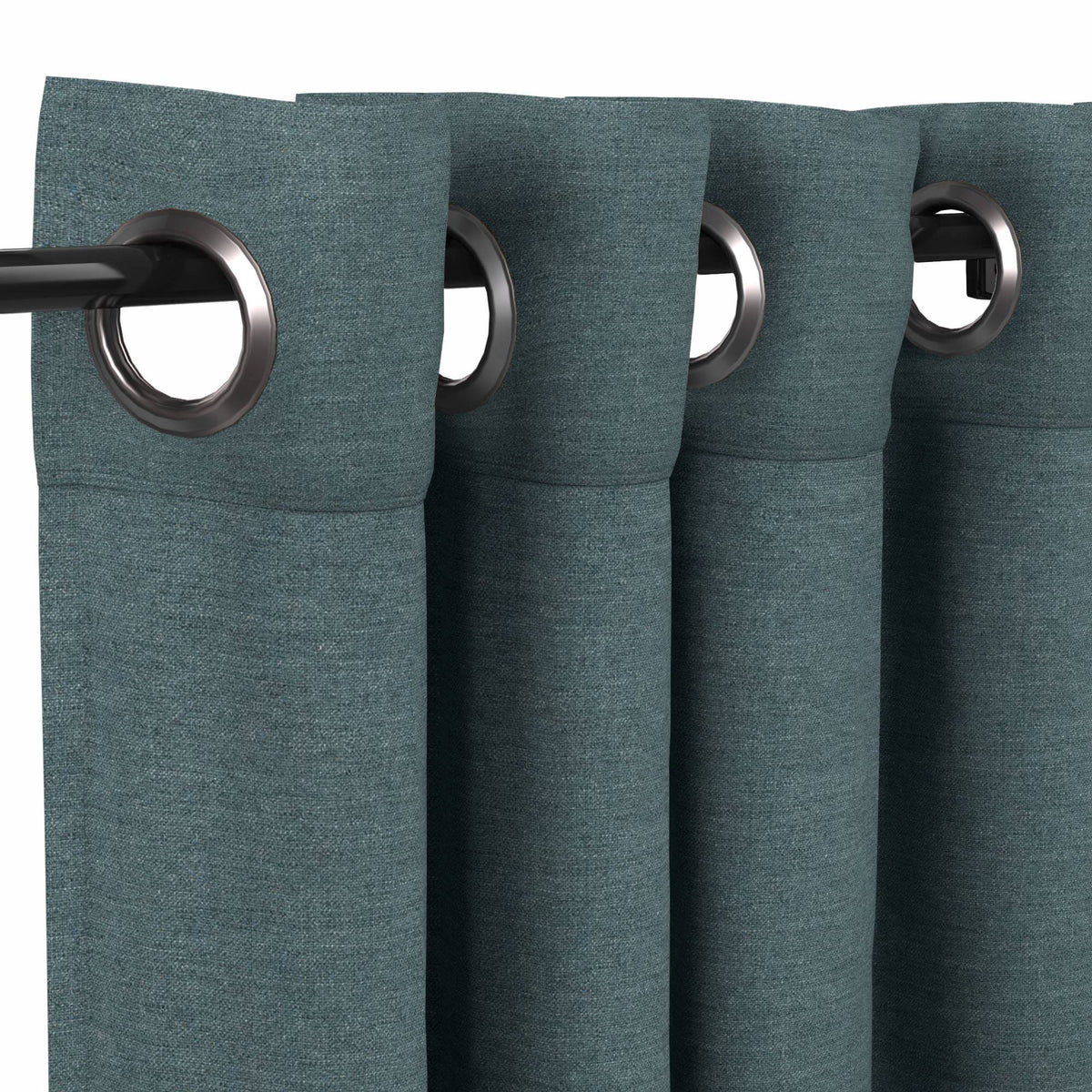 Sunbrella Cast Lagoon Curtain - Image 15 | ZIPCushions - view 15
