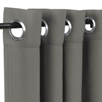 Sunbrella Canvas Charcoal Curtain