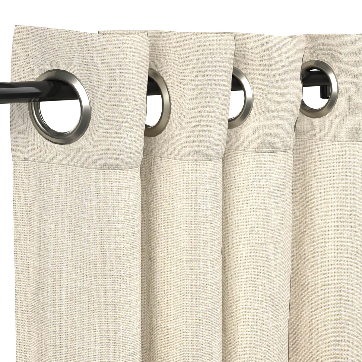 Sunbrella Cast Pumice Curtain - Image 2 | ZIPCushions - view 8