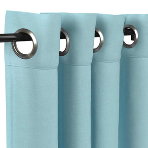 Sunbrella® Canvas Mineral Blue Curtain