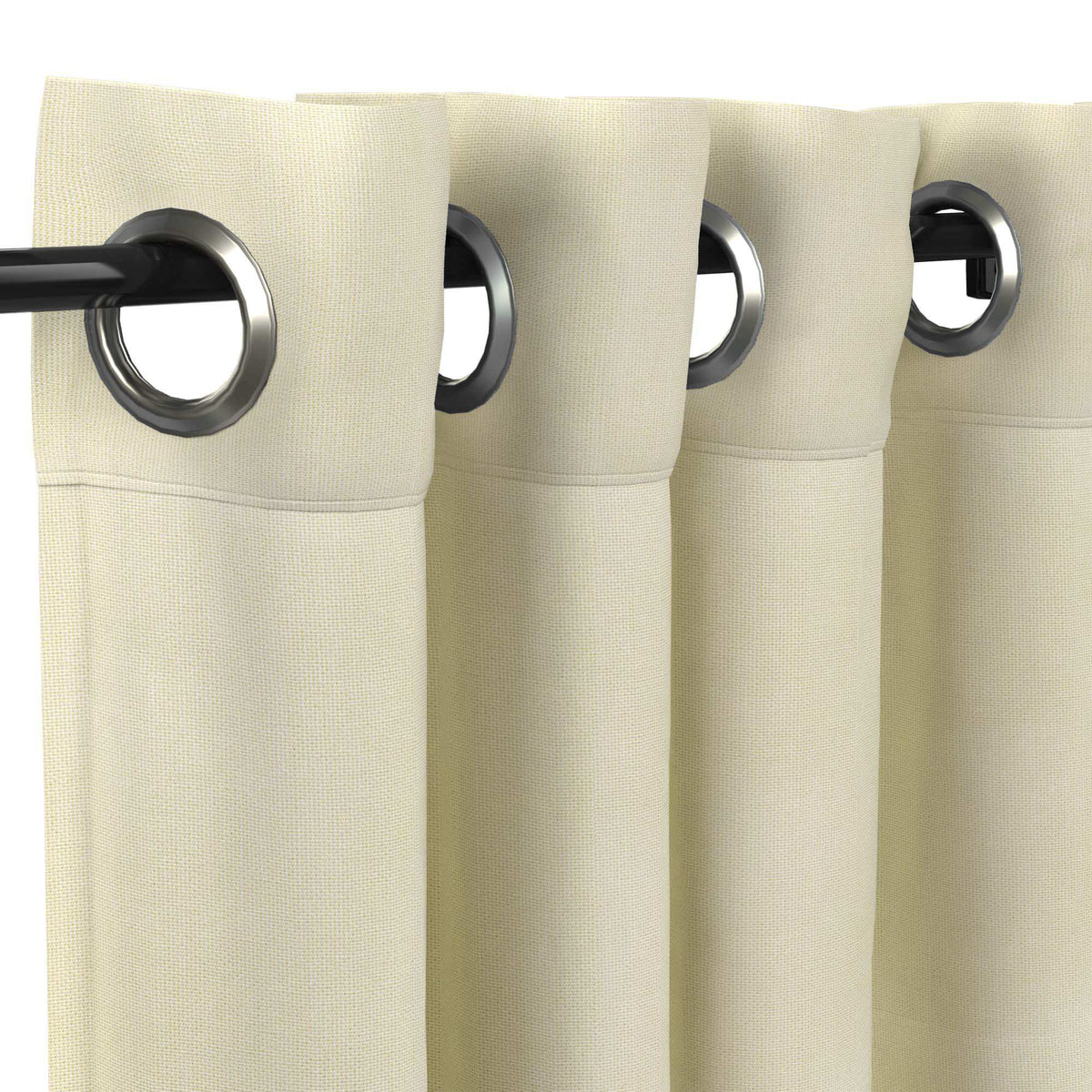 Sunbrella Canvas Birds Eye Curtain - Image 13 | ZIPCushions - view 12