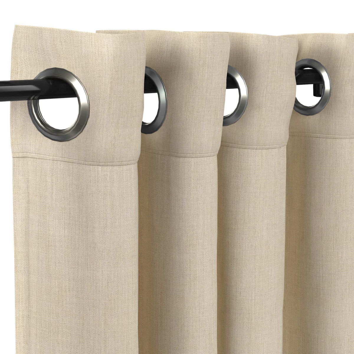 Sunbrella® Canvas Flax Curtain