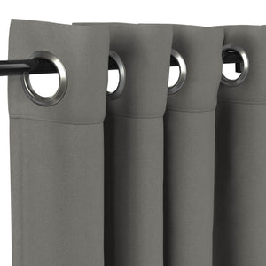 Sunbrella® Canvas Charcoal Curtain