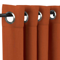 Sunbrella Canvas Rust Curtain