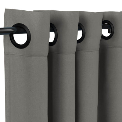Sunbrella Canvas Charcoal Curtain