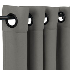 Sunbrella® Canvas Charcoal Curtain