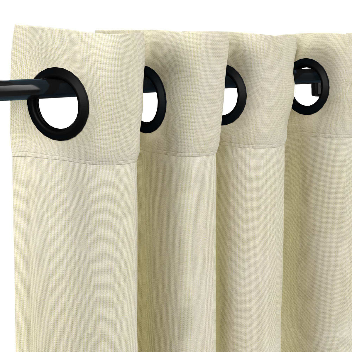 Sunbrella Canvas Birds Eye Curtain - Image 2 | ZIPCushions - view 13