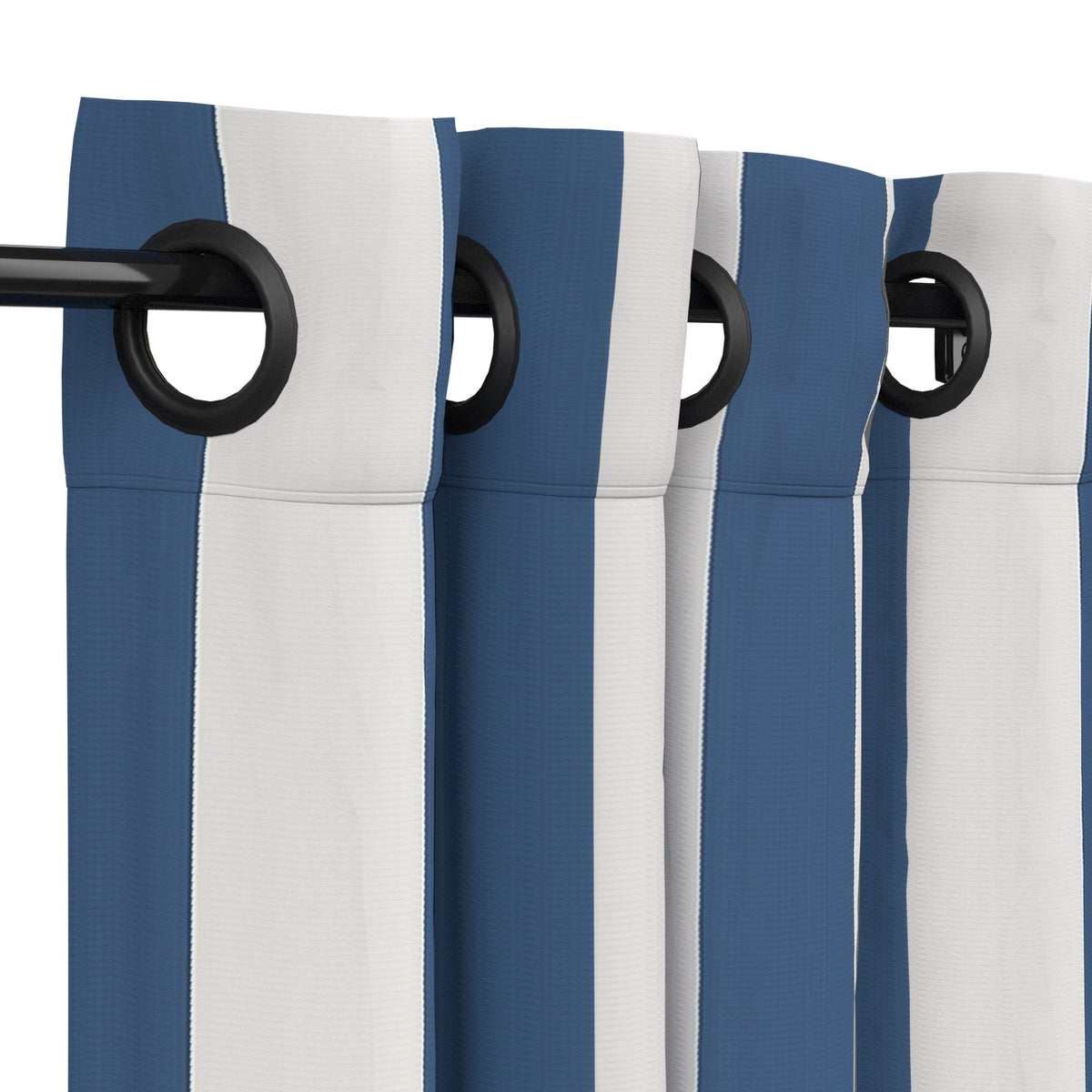 Sunbrella Cabana Regatta Curtain - Image 6 | ZIPCushions - view 5