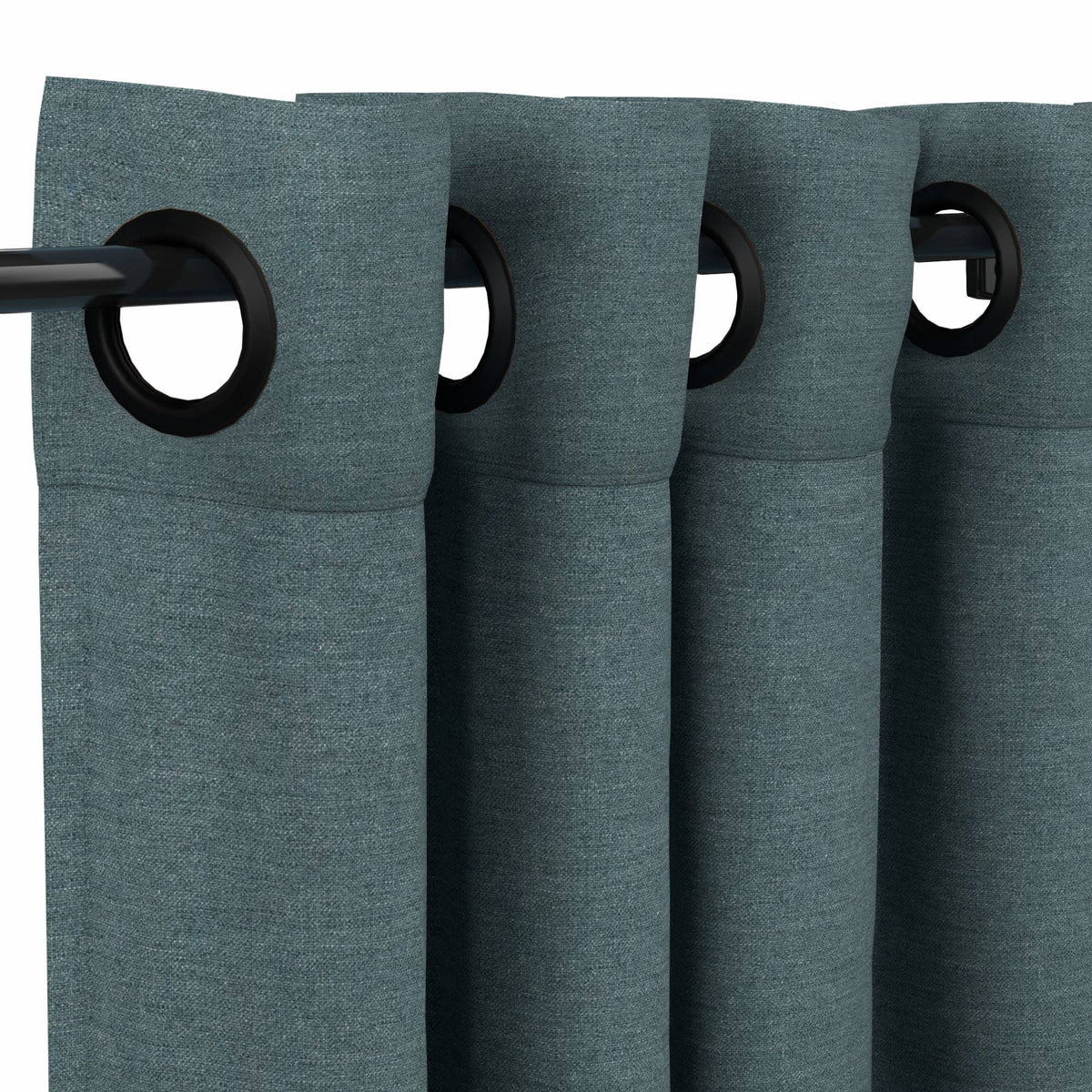 Sunbrella Cast Lagoon Curtain - Image 2 | ZIPCushions - view 9