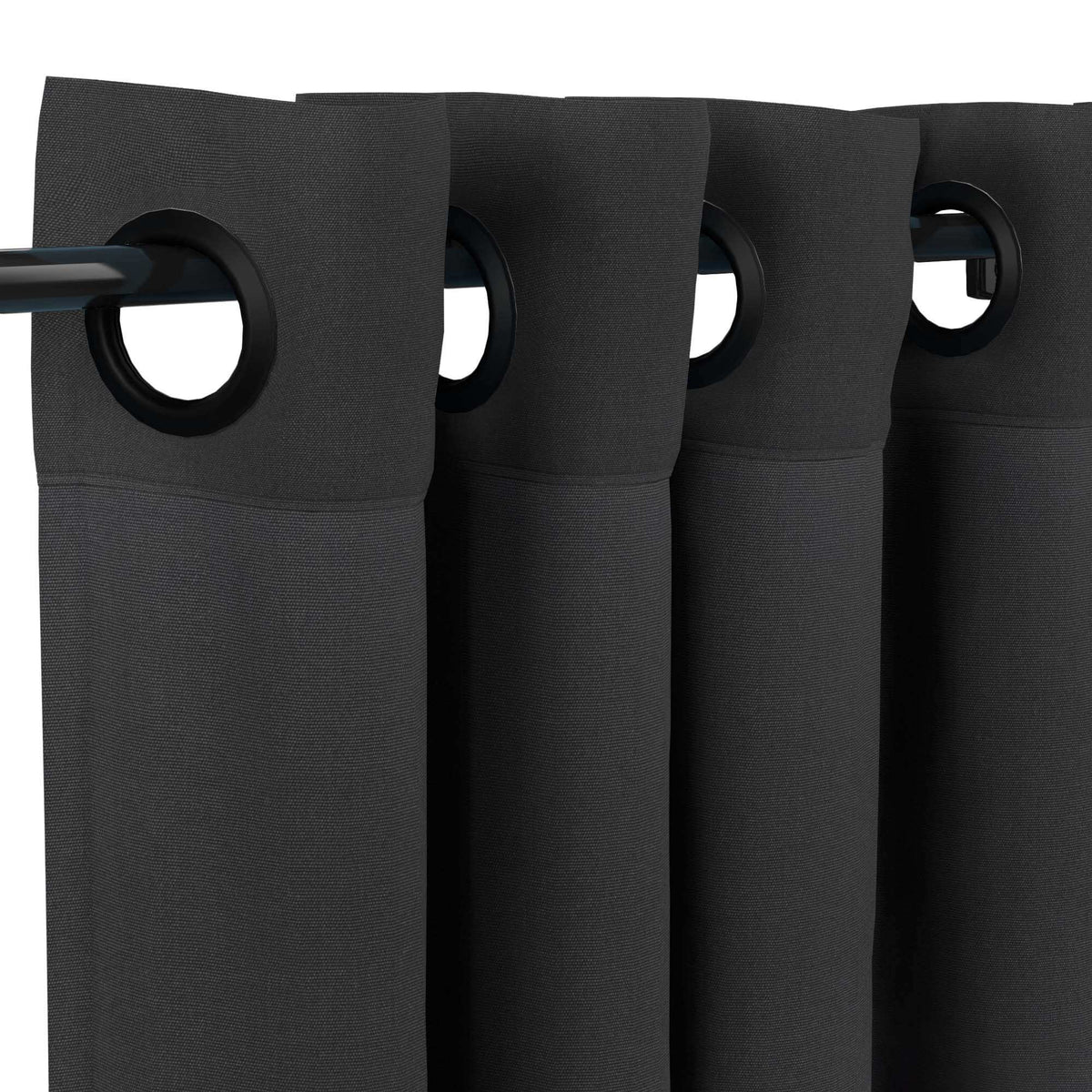 Sunbrella® Canvas Black Curtain
