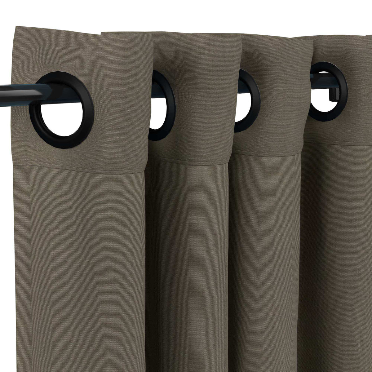 Sunbrella® Canvas Taupe Curtain