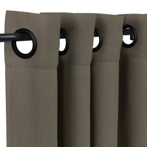 Sunbrella® Canvas Taupe Curtain