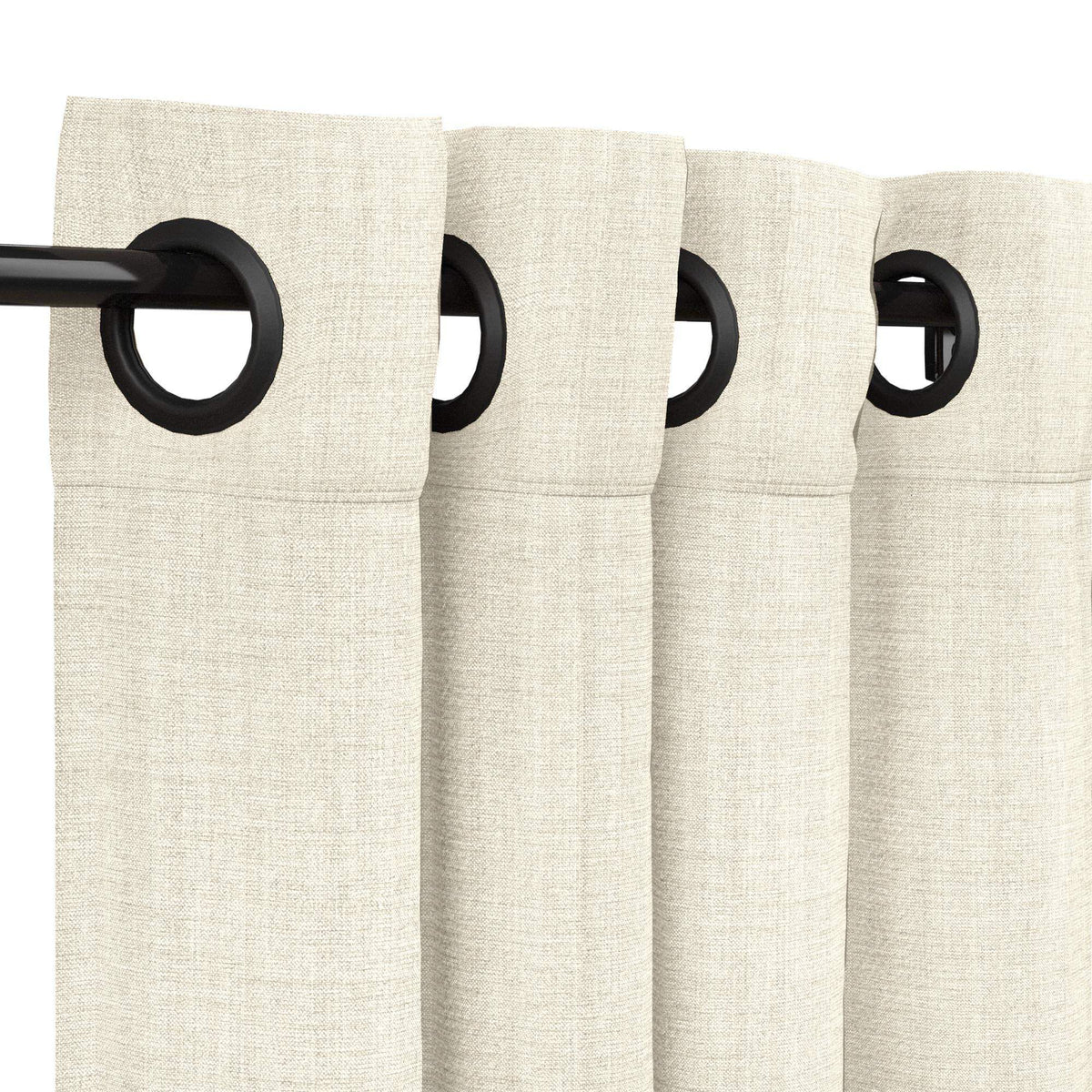 Sunbrella Cast Pumice Curtain - Image 15 | ZIPCushions - view 15