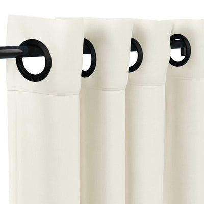 Sunbrella Canvas White Curtain - alternate view