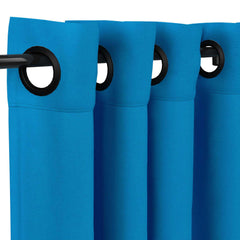 Sunbrella® Canvas Pacific Blue Curtain