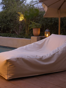 Custom Outdoor Chaise Lounge Cover - Design 1