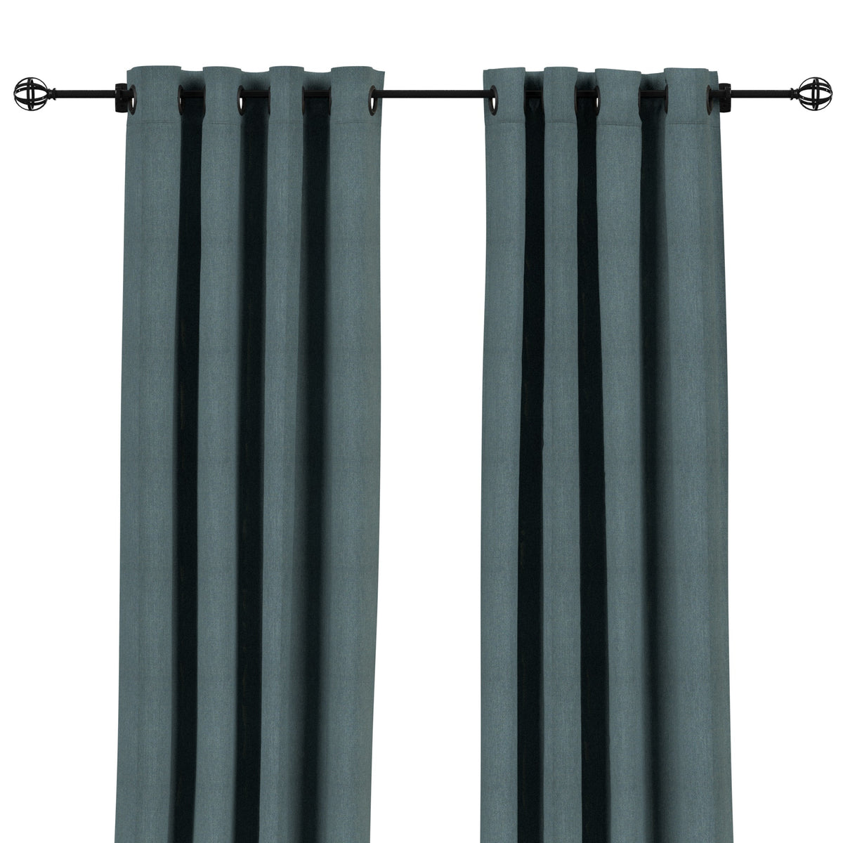 Sunbrella Cast Lagoon Curtain - Image 5 | ZIPCushions - view 8