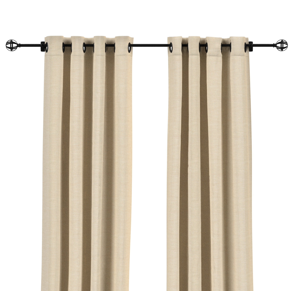 Sunbrella® Canvas Flax Curtain