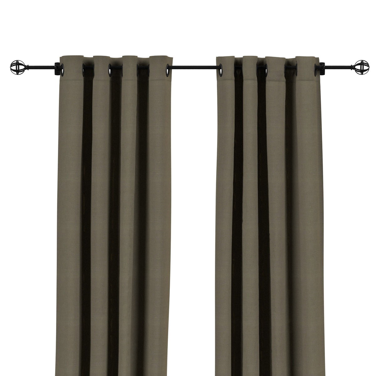 Sunbrella® Canvas Taupe Curtain