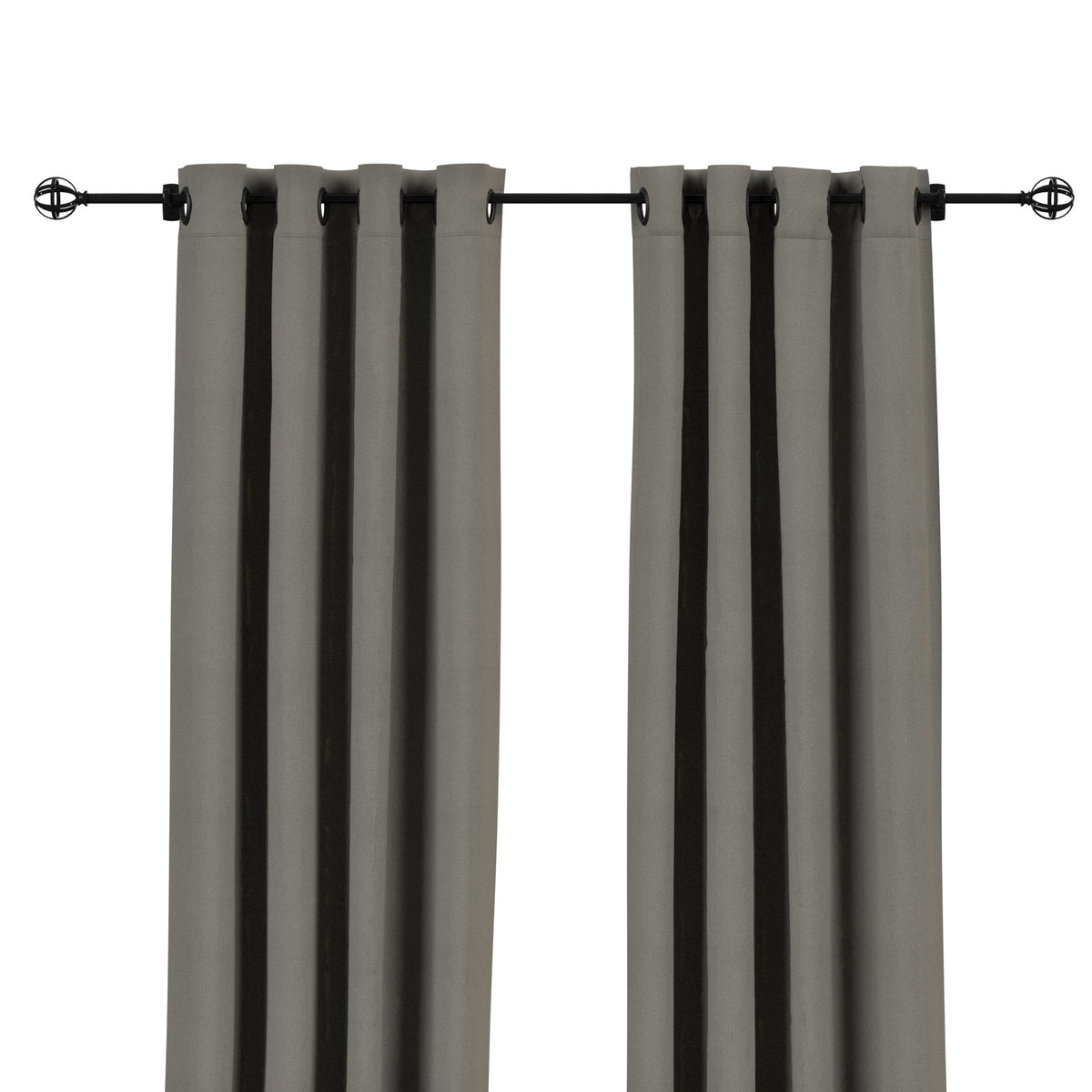 Sunbrella® Canvas Charcoal Curtain