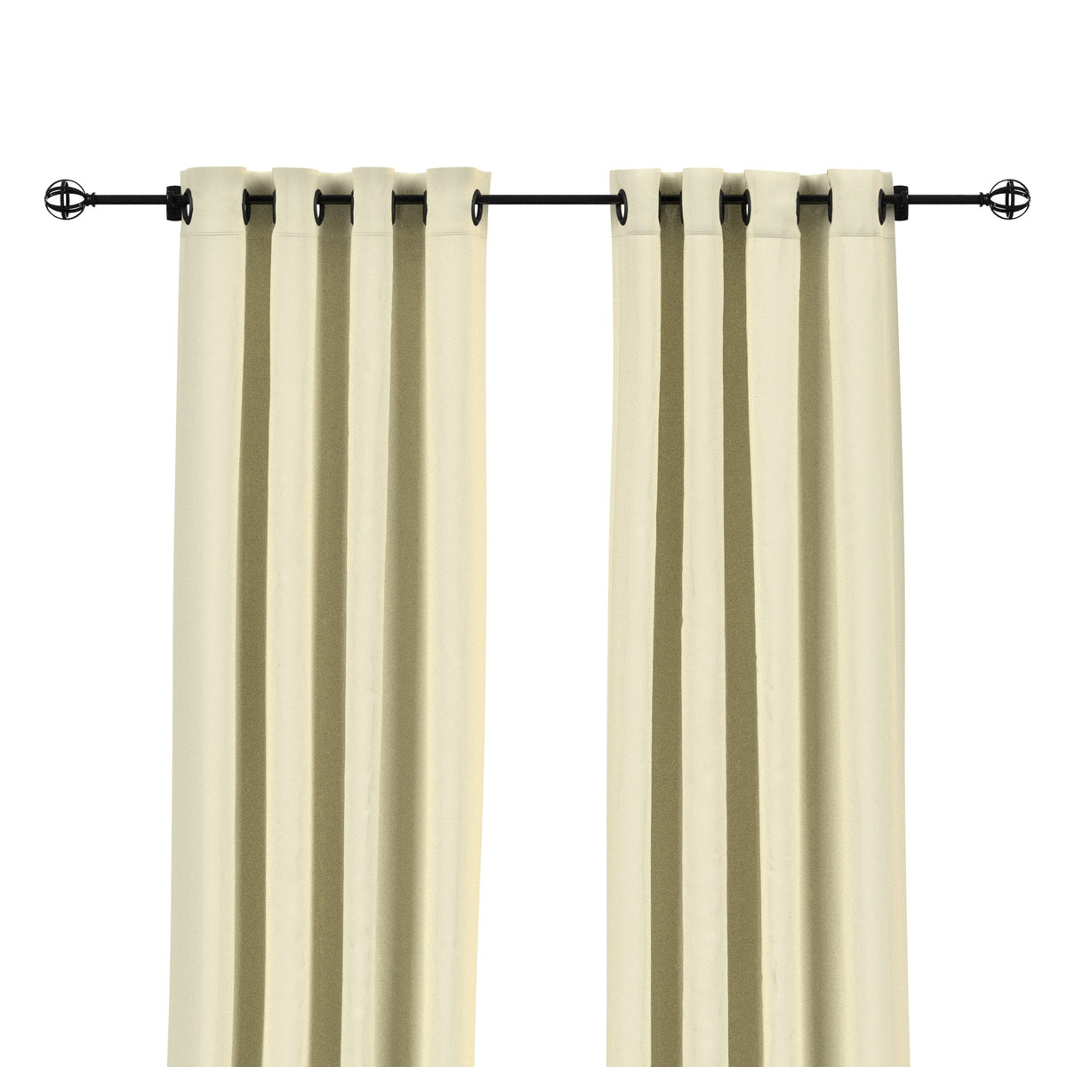 Sunbrella Canvas Birds Eye Curtain - Image 9 | ZIPCushions - view 8