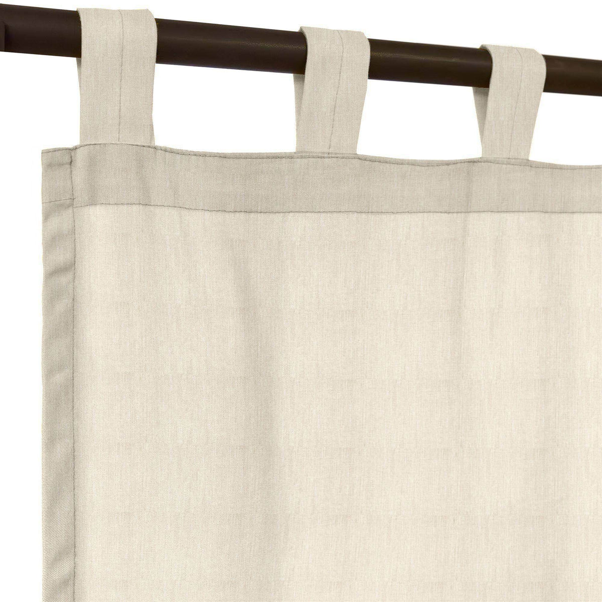Sunbrella Cast Pumice Curtain - Image 8 | ZIPCushions - view 6