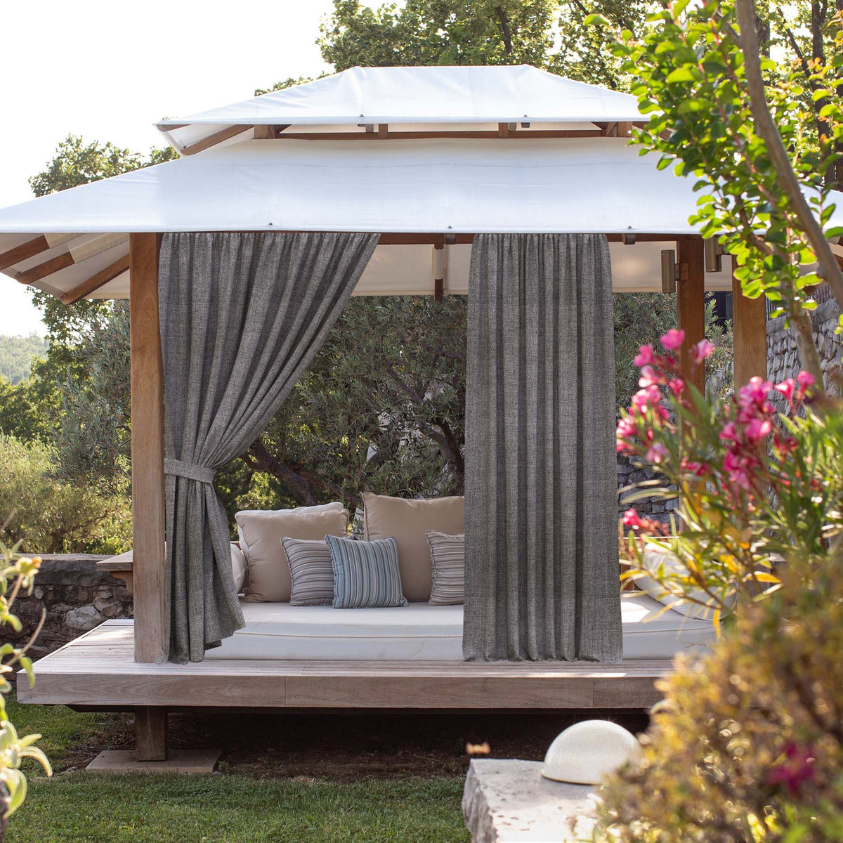 Sunbrella® Cast Slate Curtain