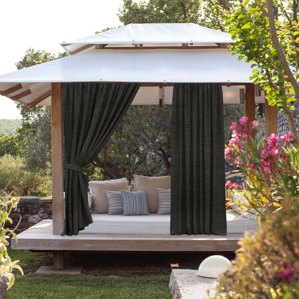 Sunbrella® Spectrum Carbon Curtain