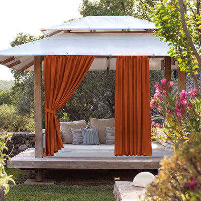 Sunbrella Canvas Rust Curtain - alternate view