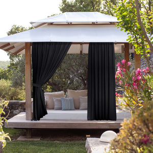 Sunbrella® Canvas Black Curtain