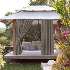 Sunbrella Canvas Charcoal Curtain - alternate view