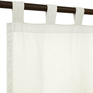 Sunbrella® Canvas White Curtain